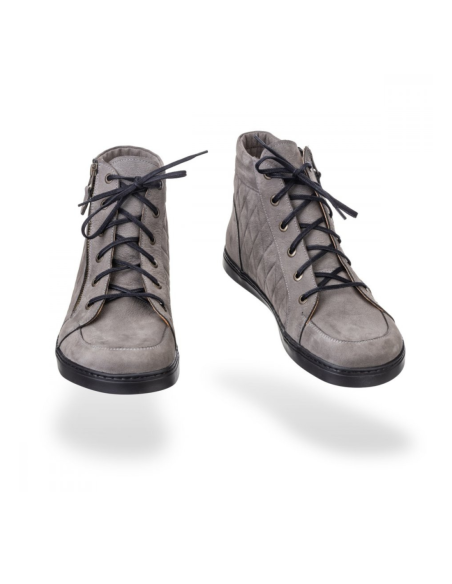 Zapatos barefoot - peerko - rex- gris