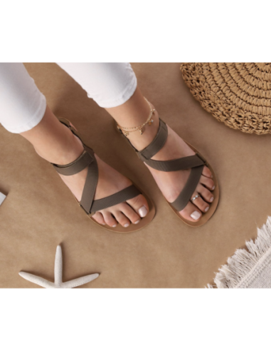 Sandalias barefoot - be lenka - flexi- Olive Green