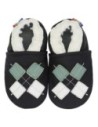 Zapatos de cuero bebé - CAROZOO - argyle black