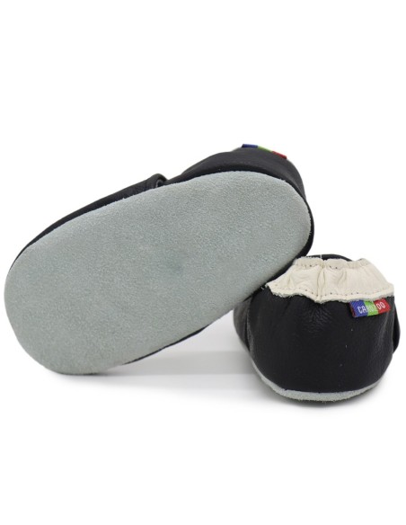 Zapatos de cuero bebé - CAROZOO - argyle black