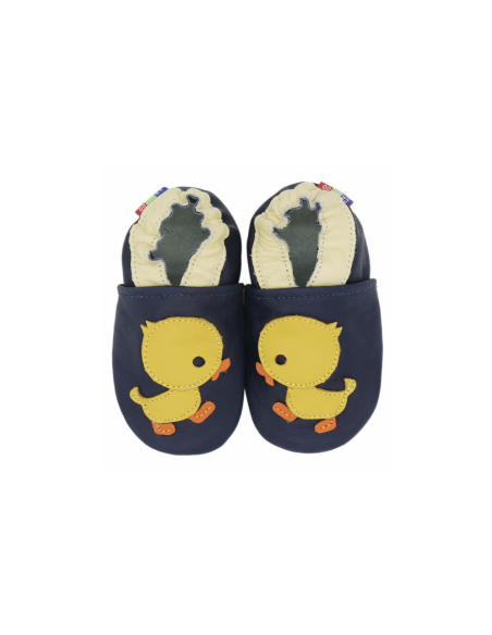 Zapatos de cuero bebé - CAROZOO - duck dark blue