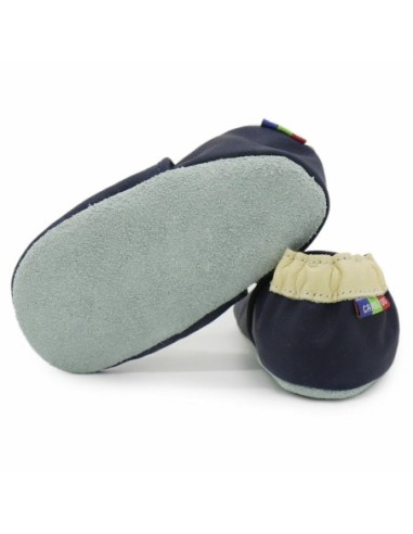 Zapatos de cuero bebé - CAROZOO - duck dark blue