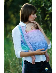 Fular tejido - Llittle Frog - Linen Aurora cube