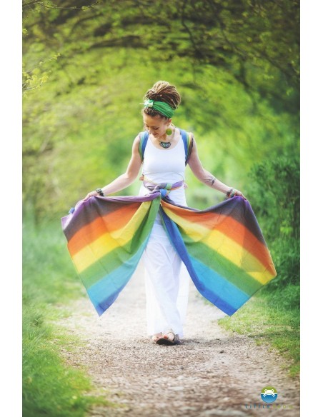 Fular tejido - Little Frog - Linen Aura (lino)