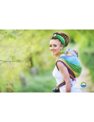 Fular tejido - Little Frog - Linen Aura (lino)