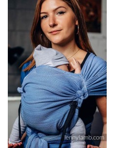 LENNY HYBRID - LITTLE HERRINGBONE OMBRE - BLUE 2