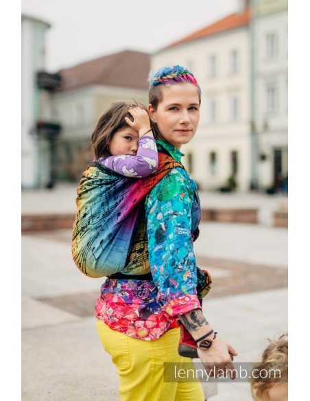 Fular tejido - Lenny Lamb - Symphony Rainbow dark