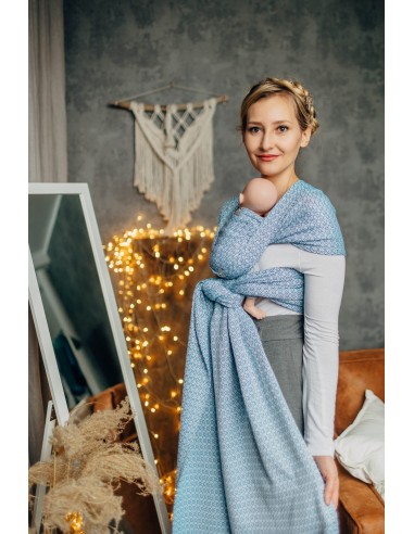 Fular tejido para prematuros - Lenny Lamb - Little Love - Blue sky