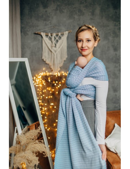 Fular tejido para prematuros - Lenny Lamb - Little Love - Blue sky