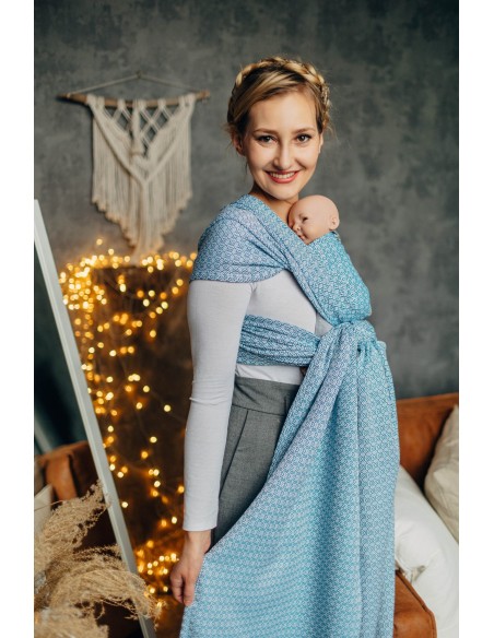 Fular tejido para prematuros - Lenny Lamb - Little Love - Blue sky