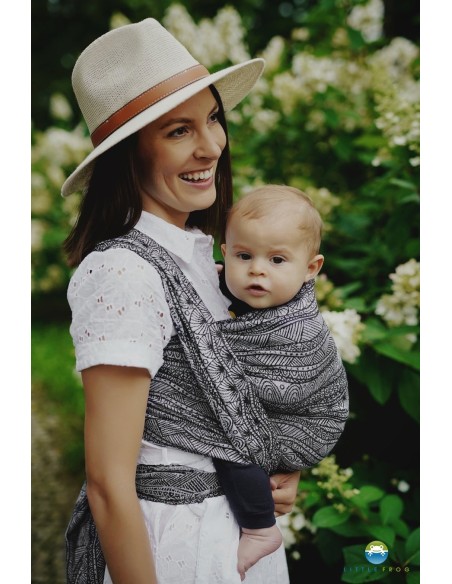 Fular tejido - Little Frog - Carbon harmony