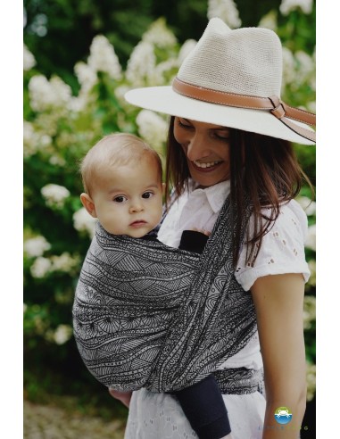 Fular tejido - Little Frog - Carbon harmony