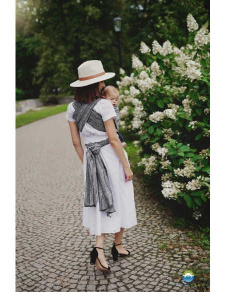 Fular tejido - Little Frog - Carbon harmony