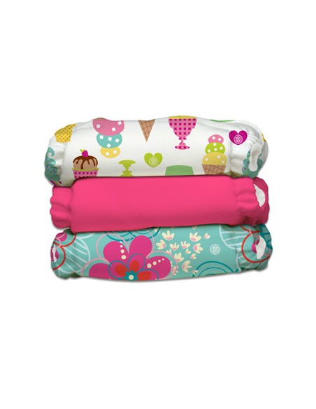 Pack de pañales ecológico - Charlie Banana - 3 BOLSILLOS CON 6 INSERTOS - Crush (con cáñamo)