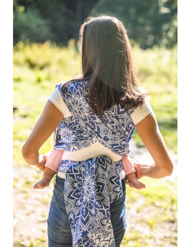 Fular tejido - Be Lenka - Mandala Royal Blue