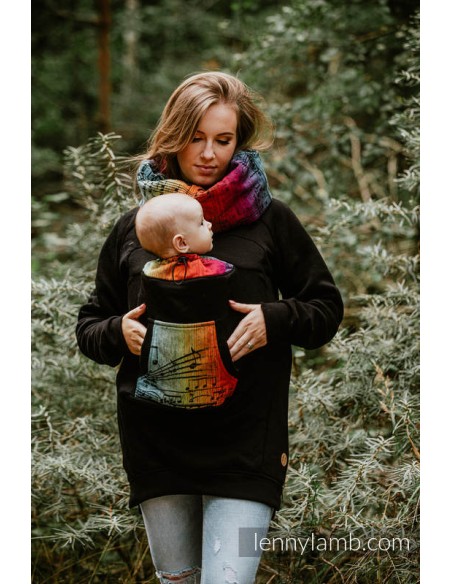 Poleron de porteo unisex - Lenny Lamb-Negro