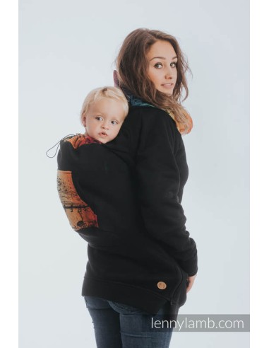 Poleron de porteo unisex - Lenny Lamb-Negro