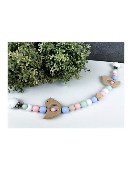 Collar & mordedor para el coche - Rainbow Birds