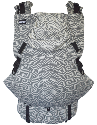 Mochila ergonómica evolutiva - Kibi In - Grey Illusion - inverse