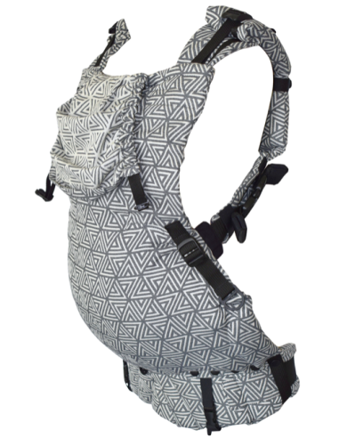 Mochila ergonómica evolutiva - Kibi In - Grey Illusion - inverse