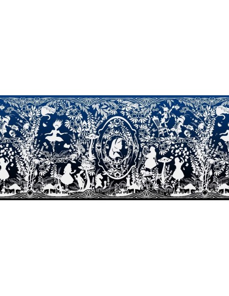 Fular tejido - Mokosh - Alice in Wonderland - Chasing the rabbit