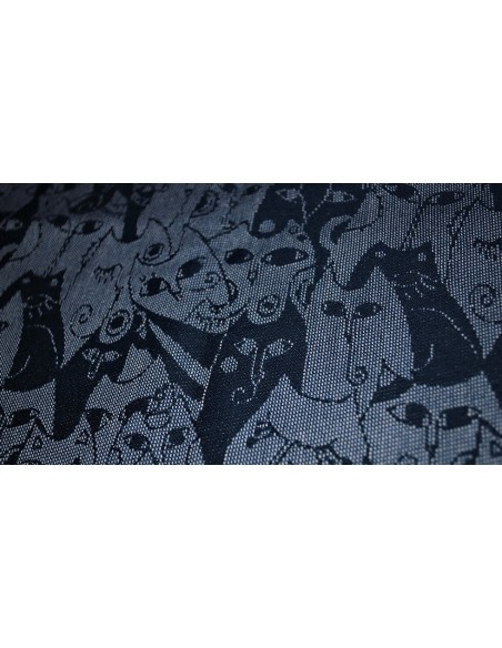 Fular tejido - Mokosh - Meow - Forget me not