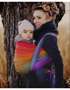 Fular tejido - Little Frog - Scarlet agate