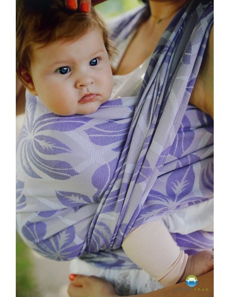 Fular tejido - Little Frog - Liliac Flowrora