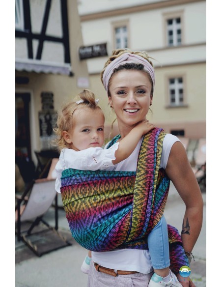 Fular tejido - Little Frog - Prismatic Ethno