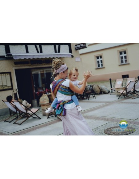 Fular tejido - Little Frog - Prismatic Ethno