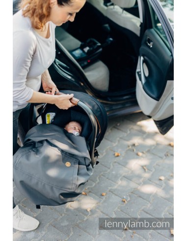 Cobertor de porteo - Softshell - Negro