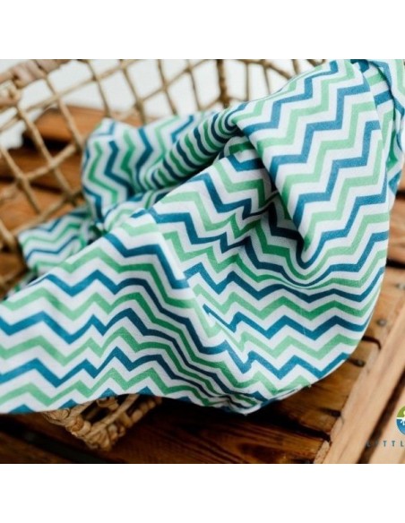 Muselina / pañal de bambú - Little Frog - green