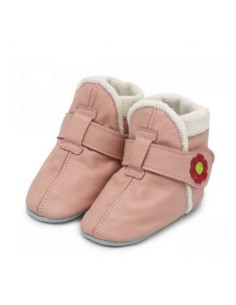 ZAPATOS DE CUERO PARA BEBÉ - CAROZOO - winter pink