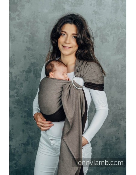 Bandolera - Lenny Lamb- Little herringbone - hot chocolate