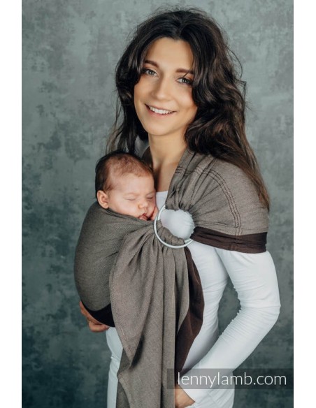 Bandolera - Lenny Lamb- Little herringbone - hot chocolate
