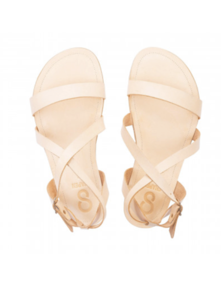 Sandalias Barefoot - SHAPEN - Calla - Natural (cuero)