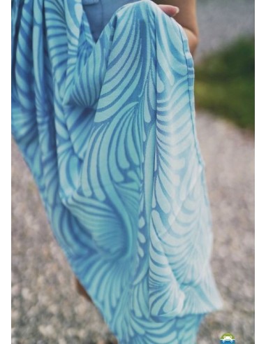 Fular tejido - Little Frog - Sky-blue Plumes