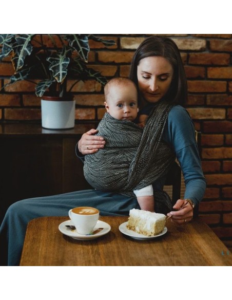 Fular tejido - Little Frog - Night Wildness (lino)