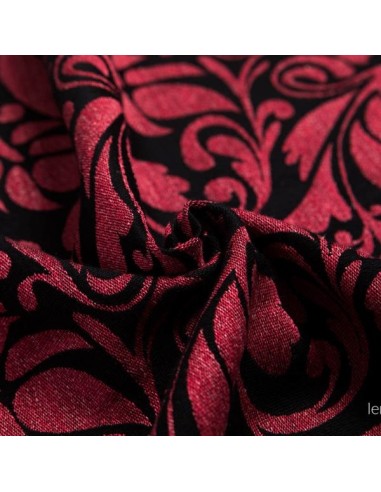 Fular tejido - Lenny Lamb - Twisted Leaves Chilli (lino, seda)