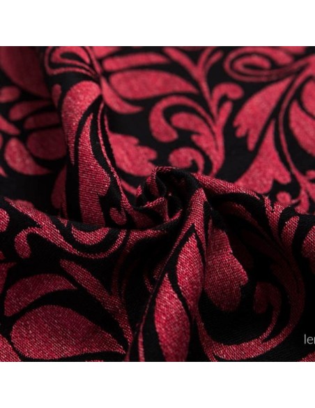 Fular tejido - Lenny Lamb - Twisted Leaves Chilli (lino, seda)