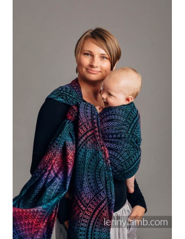 Fular tejido - Lenny Lamb - black opal (merino, seda, cachemira)