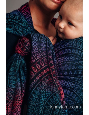 Fular tejido - Lenny Lamb - black opal (merino, seda, cachemira)