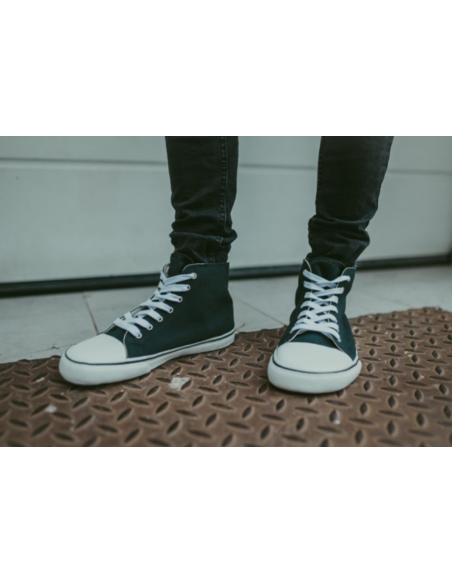 Zapatos Barefoot - Bohempia - Orik 2.0 - black white (vegano)