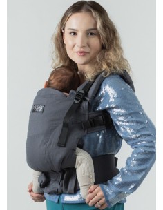 Mochila Ergonómica evolutiva - Isara - The One - Graphite linen