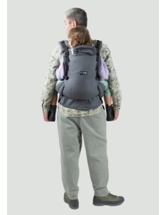 Mochila Ergonómica evolutiva - Isara - The One - Graphite linen 2