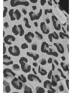 Mochila ergonómica evolutiva - Fidella 2.0 - Leopard Silver - TODDLER (algodón org., viscosa, seda) 2