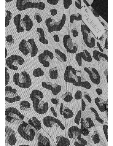 Mochila ergonómica evolutiva - Fidella 2.0 - Leopard Silver - TODDLER (algodón org., viscosa, seda)