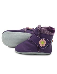 ZAPATOS DE CUERO PARA BEBÉ - CAROZOO - purple 2