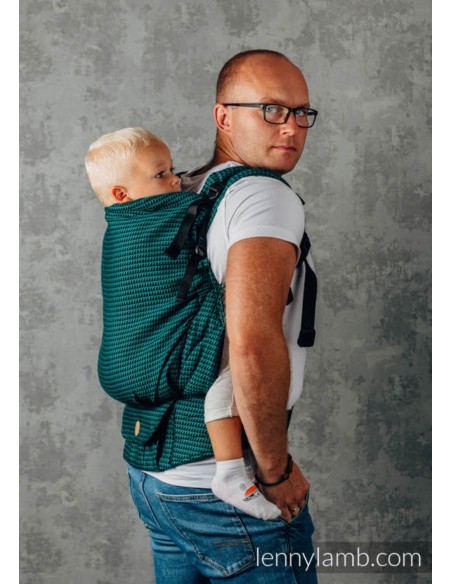 Mochila ergonómica evolutiva - Lenny Upgrade - Little Herringbone Jade