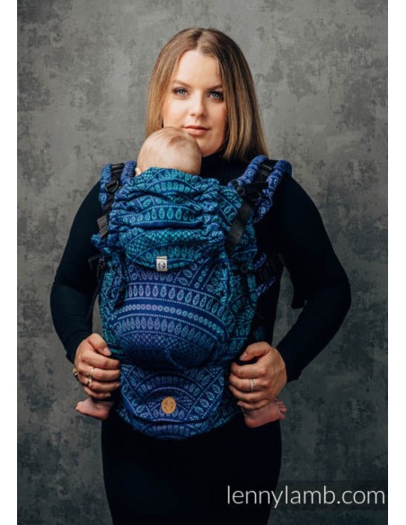 Mochila ergonómica evolutiva - Lenny Upgrade - Peacock´s tale - Provance